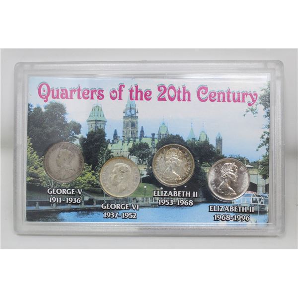 1916-1968 SILVER CANADA QUARTERS OF 20TH CENTURY