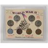 Image 1 : 1942-1945 WWII USA SILVER 5c & 1c COLLECTION CARD