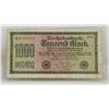 Image 1 : 1922 POST WWI GERMANY 1000 MARKS NOTE