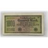 Image 1 : 1922 POST WWI GERMANY 1000 MARKS NOTE