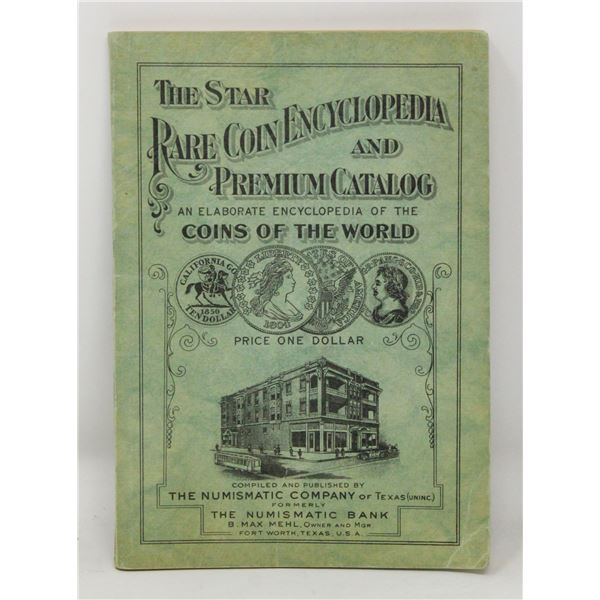 1933 COPYWRITE THE STAR OLD RARE COIN CATALOG