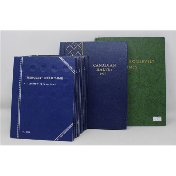 x11 VINTAGE VARIOUS OLD COIN BOOKLETS - EMPTY