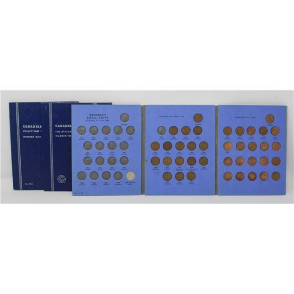 x3 VINTAGE CANADA 5c & 1c COIN COLLECTION IN