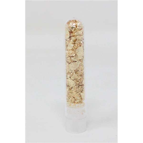 BOTTLE WITH GOLD FOIL