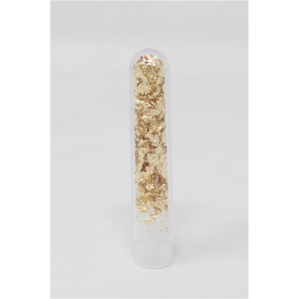 BOTTLE WITH GOLD FOIL