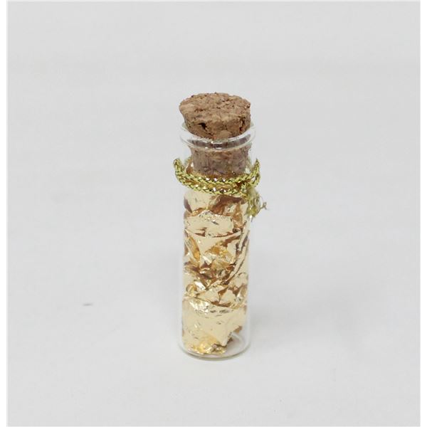 BOTTLE WITH GOLD FOIL