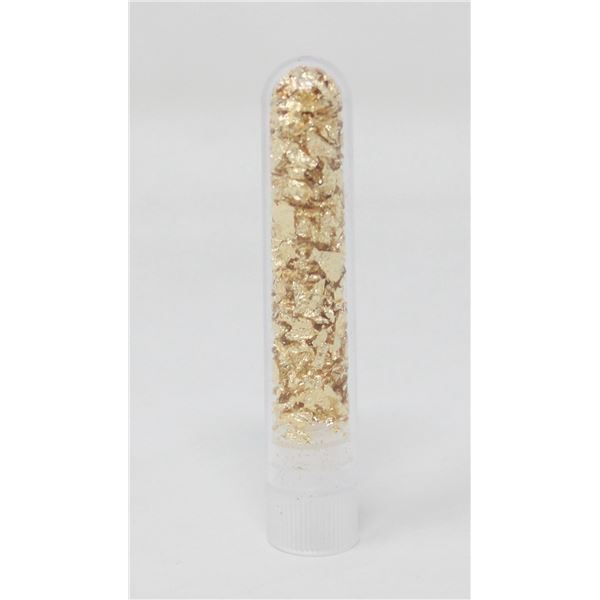 BOTTLE WITH GOLD FOIL