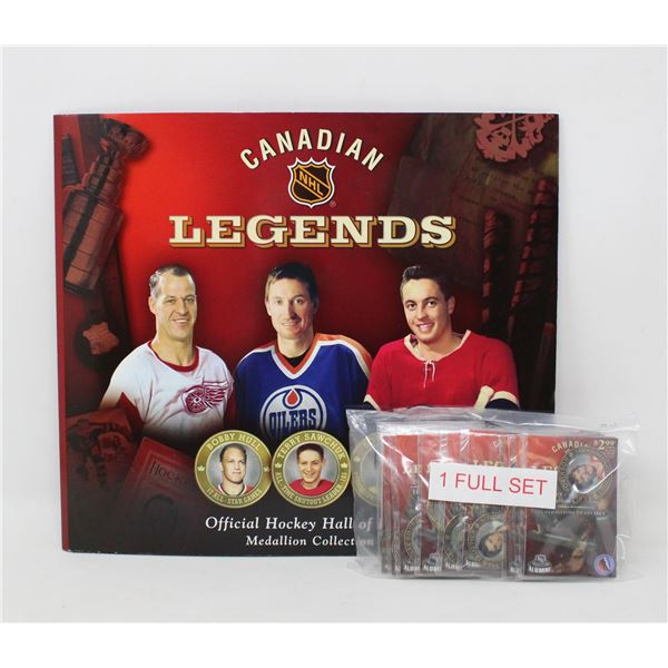 2004 FULL SET OF NHL CANADIAN LEGENDS MEDALS