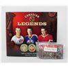 Image 1 : 2004 FULL SET OF NHL CANADIAN LEGENDS MEDALS