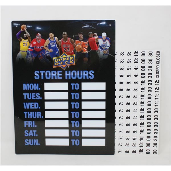 NEW UPPER DECK STORE SIGN, SPORTS THEME