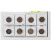 Image 1 : 1913-1919 LOT OF 8 CANADA LARGE 1 CENT COINS
