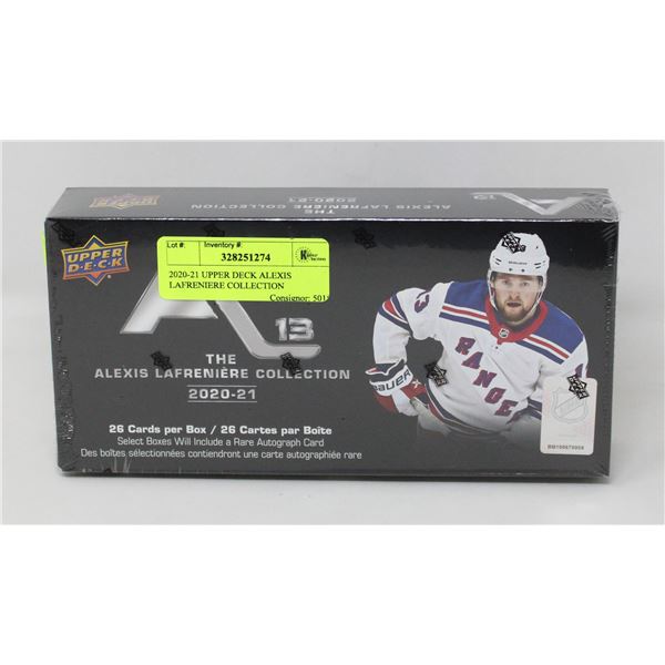 2020-21 UPPER DECK ALEXIS LAFRENIERE COLLECTION