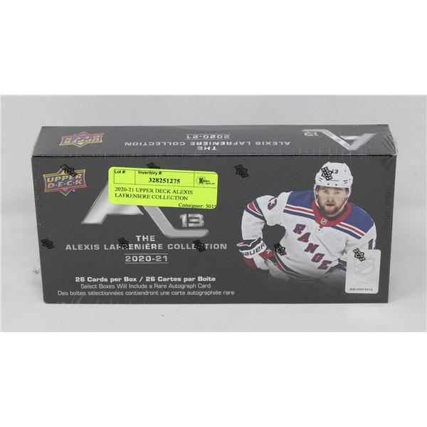 2020-21 UPPER DECK ALEXIS LAFRENIERE COLLECTION