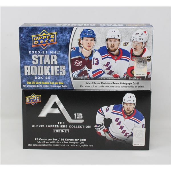 x2 UPPER DECK VARIOUS HOCKEY CARD SETS OPENED