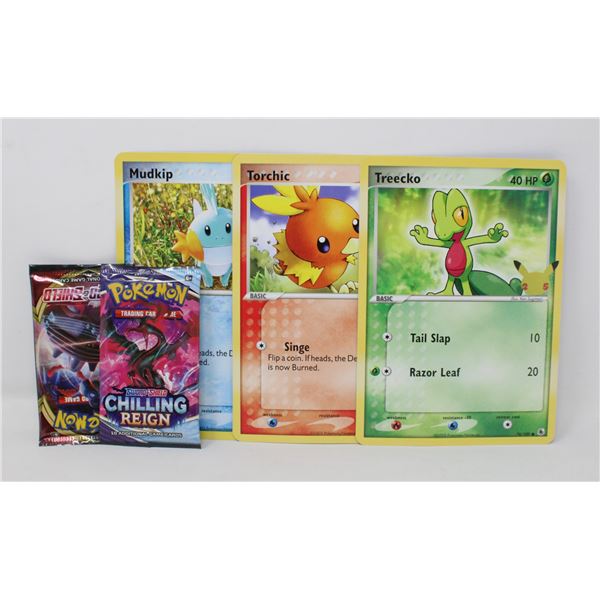 POKEMON x2 BOOSTER PACKS AND JUMBO CARDS PACK