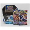 Image 1 : x2 POKEMON BOOSTER PACKS IN COLLECTORS TIN, NEW