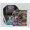 Image 1 : x2 POKEMON BOOSTER PACKS IN COLLECTORS TIN, NEW