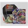 Image 1 : x2 POKEMON BOOSTER PACKS IN COLLECTORS TIN, NEW