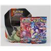 Image 1 : x2 POKEMON BOOSTER PACKS IN COLLECTORS TIN, NEW