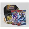 Image 1 : x2 POKEMON BOOSTER PACKS IN COLLECTORS TIN, NEW
