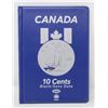 Image 1 : 16 CANADIAN FRACTIONAL SILVER DIMES IN NEW