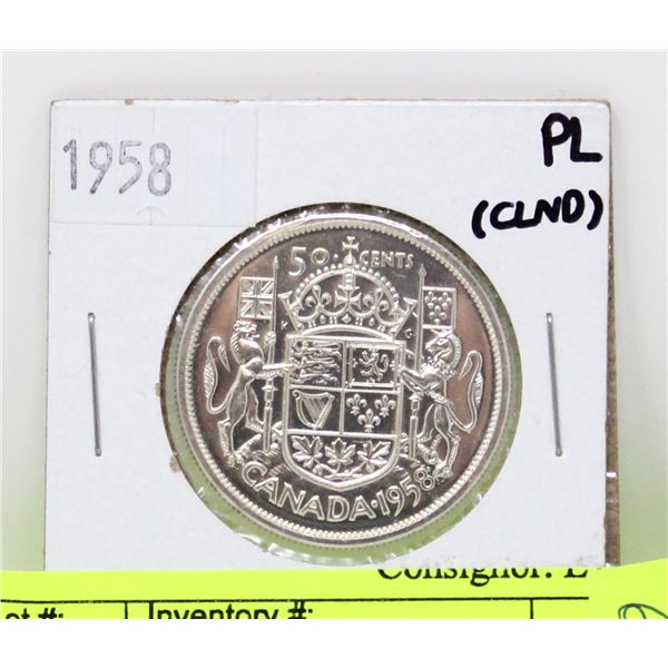 1958 CANADIAN SILVER HALF DOLLAR