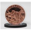 Image 1 : 1-OZ TRICERATOPS COPPER ROUND COMES WITH