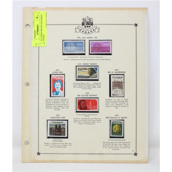 DOUBLE SIDED PROTECTED SHEET OF VINTAGE