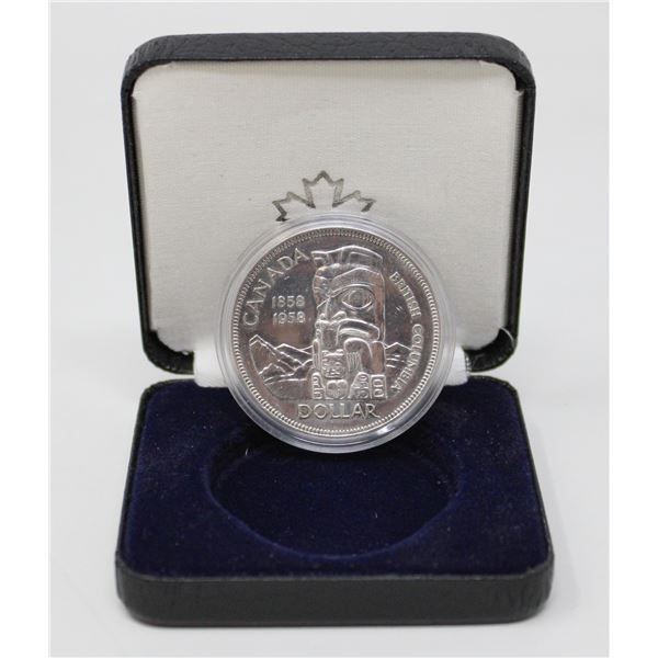 1958 CANADIAN SILVER DOLLAR IN GIFT BOX