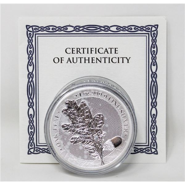 1-OZ 2019 GERMANIA OAK LEAF (FIRST IN SERIES)