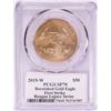 Image 2 : 2019-W $50 Burnished American Gold Eagle PCGS SP70 First Strike M. Reagan Signature