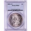 Image 1 : 1884-CC $1 Morgan Silver Dollar Coin PCGS MS63