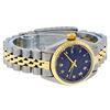 Image 6 : Rolex Ladies Two Tone Blue Roman Fluted Datejust Jubilee Band Wristwatch