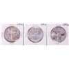 Image 1 : Lot of (3) 1996 $1 American Silver Eagle Coins