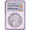 Image 1 : 2019-W $1 Proof American Silver Eagle Coin NGC PF70 Ultra Cameo