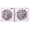 Image 1 : Lot of (2) 1999 $1 American Silver Eagle Coins