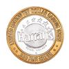 Image 2 : .999 Silver Harrah's Reno, Nevada $10 Casino Limited Edition Gaming Token