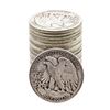Image 2 : Roll of (20) Assorted Date Walking Liberty Half Dollar Coins Circulated