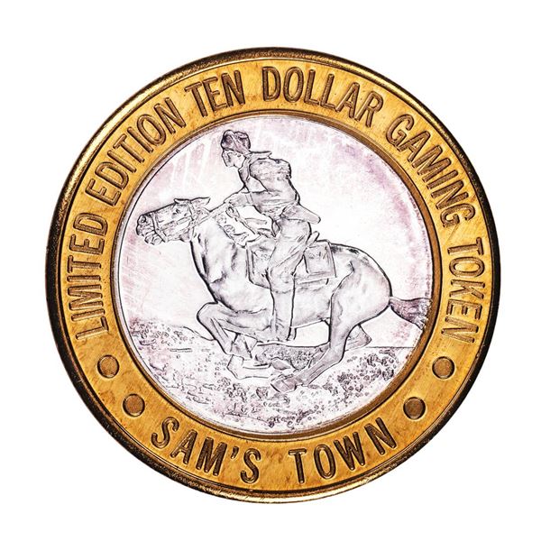 .999 Silver Sam's Town Las Vegas, NV $10 Casino Limited Edition Gaming Token