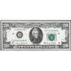 Image 1 : 1969C $20 Federal Reserve Gutter Fold Error Note
