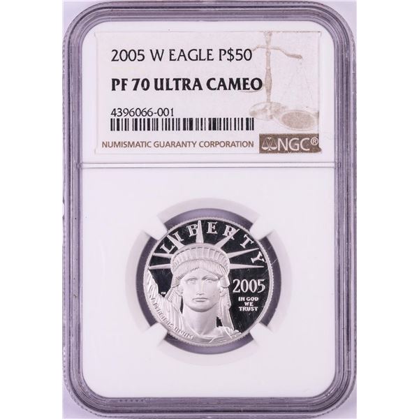 2005-W $50 Proof Platinum American Eagle Coin NGC PF70 Ultra Cameo