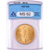 Image 1 : 1922 $20 St. Gaudens Double Eagle Gold Coin ANACS MS62