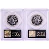 Image 2 : Lot of (2) 1958 Proof Franklin Half Dollar Coins PCGS PR65 Old Green Holders