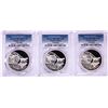 Image 1 : Lot of (3) 2016 Proof South Africa 2 Rand Cheetah Silver Coins PCGS PR70DCAM