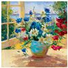 Image 1 : Sburkett Kaiser "Daises And Pansies" Limited Edition Giclee On Canvas