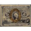 Image 1 : March 3, 1863 Second Issue Five Cents Fractional Currency Note