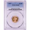 Image 1 : 1879 $2 1/2 Liberty Head Quarter Eagle Gold Coin PCGS MS62