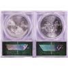 Image 2 : Lot of 2013(S)-2014(S) $1 American Silver Eagle Coins ANACS MS69