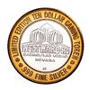 Image 2 : .999 Silver Westward Ho Casino Las Vegas $10 Casino Limited Edition Gaming Token