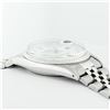 Image 8 : Rolex Men's Stainless Steel Mother Of Pearl Diamond Datejust Wristwatch
